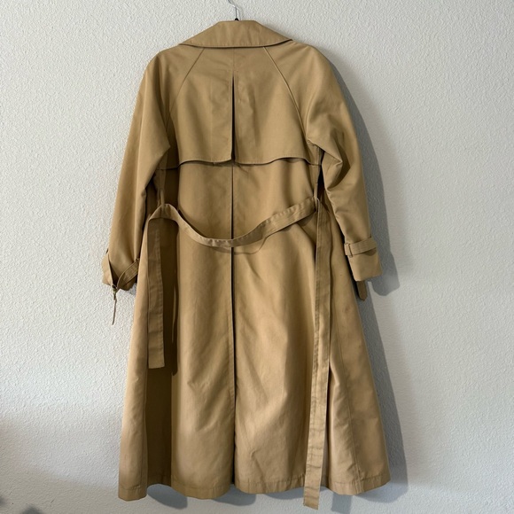 Misty Harbor Elegant Tan Trench Coat with Relaxed Fit - Picture 9 of 10